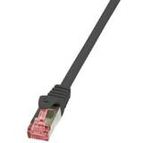 LOGILINK - Patchcord Cablu Cat.6 S/FTP PIMF PrimeLine 0,25m, negru