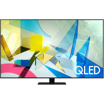 Televizor Samsung Smart TV QLED 55Q80TA Seria Q80T 140cm gri 4K UHD HDR