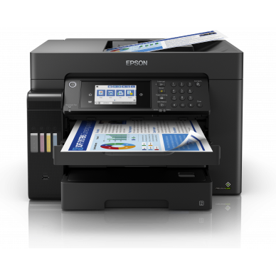 Imprimanta multifunctionala Epson EcoTank L15160, InkJet CISS, Color, Format A3, Duplex, Fax, Retea, Wi-Fi