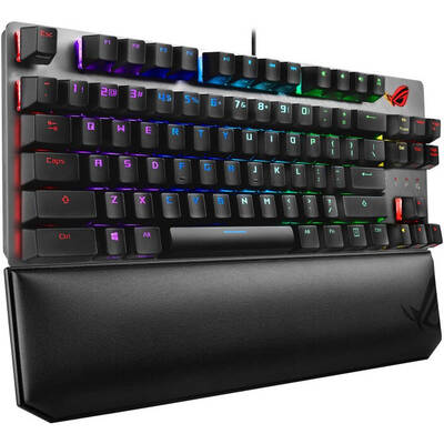 Tastatura Gaming ASUS ROG Strix Scope Deluxe TKL RGB Cherry MX Red Mecanica