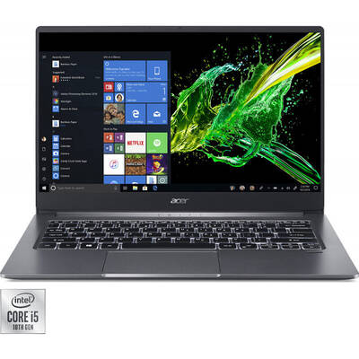 Ultrabook Acer 14'' Swift 3 SF314-57G, FHD, Procesor Intel Core i5-1035G1 (6M Cache, up to 3.60 GHz), 8GB DDR4, 512GB SSD, GeForce MX350 2GB, Win 10 Home, Steel Gray
