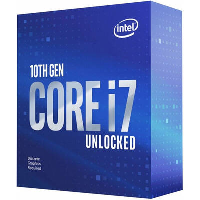 Procesor Intel Comet Lake, Core i7 10700KF 3.8GHz box