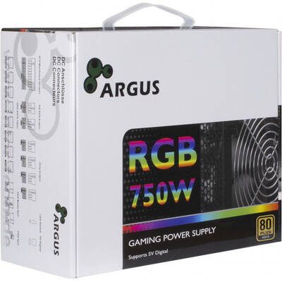 Sursa PC Inter-Tech Argus RGB-750W CM II, 80+ Gold, 750W