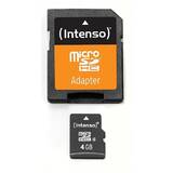 Card de Memorie Intenso Micro SDHC 4GB Clasa 4 + Adaptor SD