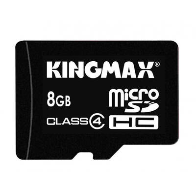 Card de Memorie Kingmax Micro SDHC 8GB Class 4 + Adaptor SD