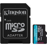 Card de Memorie Kingston Micro SDXC Canvas GO Plus, 256GB, Clasa 10, UHS-I + Adaptor