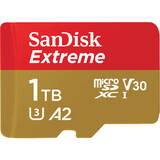 MicroSDXC Extreme, 1TB 160/90 MB/s, A2 C10 V30 UHS-I U3