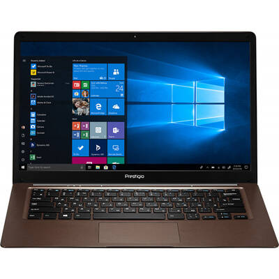 Laptop Prestigio 14.1'' SmartBook 141 C3, HD, Procesor Intel Atom x5-Z8350 (2M Cache, up to 1.92 GHz), 2GB, 64GB eMMC, GMA HD 400, Win 10 Home, Dark Brown