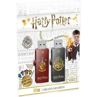Memorie USB Emtec 2-Pack M730 Harry Potter 16GB USB 2.0 Gryffindor/Hogwarts