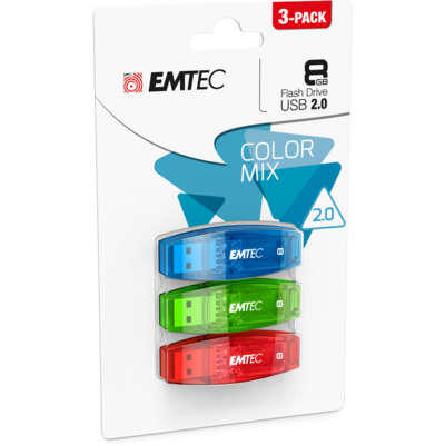 Memorie USB Emtec 3-Pack C410 8GB USB 2.0