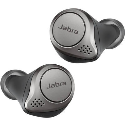 Casti Bluetooth Jabra Elite Active 75t, Titanium Black