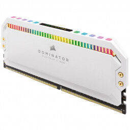 Memorie RAM Corsair Dominator Platinum RGB White 128GB DDR4 3200MHz CL16 Quad Channel Kit