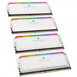 Memorie RAM Corsair Dominator Platinum RGB White 64GB DDR4 3200MHz CL16 Quad Channel Kit