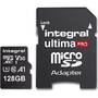 Card de Memorie Integral 128GB MICRO SDXC 90V30, R:100MB/s W:90MB/s U3 V30 + ADAPTER