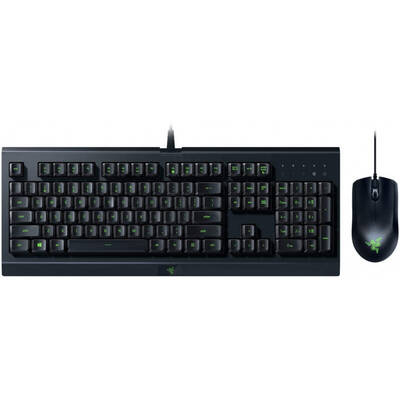 Kit Periferice tastatura si mouse Razer Bundle Cynosa Lite cu Abyssus Lite Black