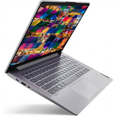 Ultrabook Lenovo 14'' IdeaPad 5 14IIL05, FHD, Procesor Intel Core i5-1035G1 (6M Cache, up to 3.60 GHz), 16GB DDR4, 256GB SSD, GeForce MX350 2GB, No OS, Platinum Grey