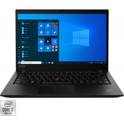 Laptop Lenovo 14'' ThinkPad T14s Gen 1, FHD, Procesor Intel Core i7-10510U (8M Cache, up to 4.90 GHz), 16GB DDR4, 512GB SSD, GMA UHD, Win 10 Pro, Black