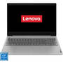 Laptop Lenovo 15.6'' IdeaPad 3 15IML05, HD, Procesor Intel Celeron 5205U (2M Cache, 1.90 GHz), 4GB DDR4, 128GB SSD, GMA UHD, No OS, Platinum Grey