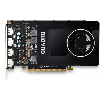 Placa Video PNY NVIDIA Quadro P2200, 5GB GDDR5 (160 Bit), 4xDP (1xDP to DVI SL)