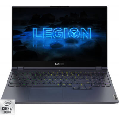 Laptop Lenovo Gaming 15.6'' Legion 7 15IMH05, FHD 240Hz, Procesor Intel Core i7-10750H (12M Cache, up to 5.00 GHz), 16GB DDR4, 1TB SSD, GeForce RTX 2070 8GB, No OS, Slate Grey
