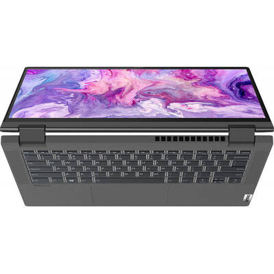 Ultrabook Lenovo 14'' IdeaPad Flex 5 14IIL05, FHD Touch, Procesor Intel Core i7-1065G7 (8M Cache, up to 3.90 GHz), 8GB DDR4, 512GB SSD, Intel Iris Plus, Win 10 Home, Graphite Grey