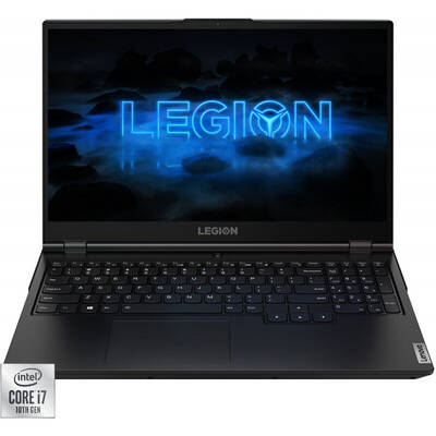Laptop Lenovo Gaming 15.6'' Legion 5 15IMH05H, FHD 120Hz, Procesor Intel Core i7-10750H (12M Cache, up to 5.00 GHz), 16GB DDR4, 512GB SSD, GeForce GTX 1660 Ti 6GB, No OS, Phantom Black, 4-Zone RGB