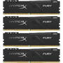 Memorie RAM HyperX Fury Black 128GB DDR4 3200MHz CL16 Quad Channel Kit