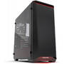 Carcasa PC Phanteks Eclipse P400S Silent Edition Tempered Glass Black/Red