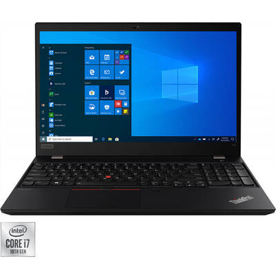Laptop Lenovo 15.6'' ThinkPad T15 Gen 1, FHD, Procesor Intel Core i7-10510U (8M Cache, up to 4.90 GHz), 16GB DDR4, 256GB SSD, GMA UHD, Win 10 Pro, Black