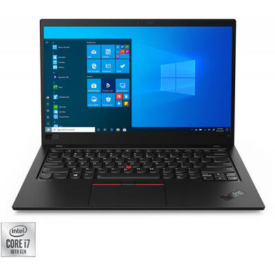 Ultrabook Lenovo 14'' ThinkPad X1 Carbon Gen 8, FHD Touch, Procesor Intel Core i7-10510U (8M Cache, up to 4.90 GHz), 16GB, 512GB SSD, GMA UHD, 4G LTE,  Win 10 Pro, Black Paint