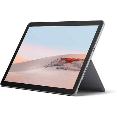 Tableta Microsoft Surface Go 2, 10.5 inch Multi-touch, Intel Pentium Gold Processor 4425Y, 8GB RAM, 128GB flash, Wi-Fi, Bluetooth, GPS, 4G, Windows 10 Home S, Silver