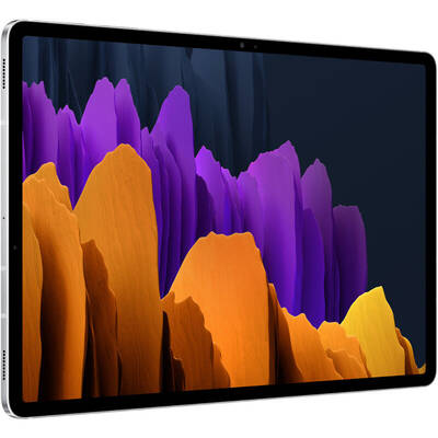 Tableta Samsung Galaxy Tab S7 Plus, 12.4 inch Multi-touch, Snapdragon 865+ Octa Core 3.09GHz, 6GB RAM, 128GB flash, Wi-Fi, Bluetooth, Android 10, Mystic Silver