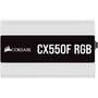 Sursa PC Corsair CX550F RGB White, 80+ Bronze, 550W