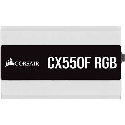 Sursa PC Corsair CX550F RGB White, 80+ Bronze, 550W