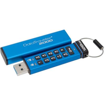 Memorie USB Kingston Data Traveler 2000, DT2000 128GB USB3.0 Secure