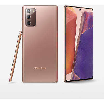 Smartphone Samsung Galaxy Note 20 Ultra (2020), 5G Edition, Octa Core, 256GB, 12GB RAM, Dual SIM, 5G, 4-Camere, Mystic Bronze