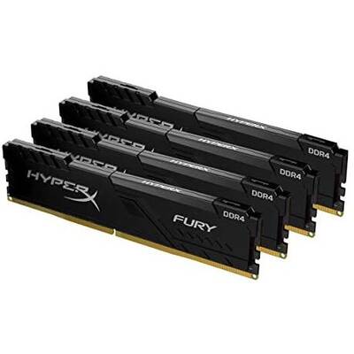 Memorie RAM HyperX Fury Black 128GB DDR4 3600MHz CL18 Quad Channel Kit