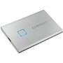 SSD Samsung Portable T7 Touch Silver 500GB USB 3.2 tip C