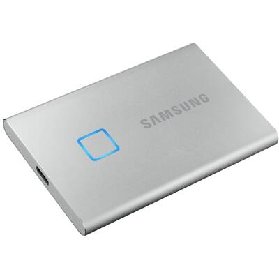 SSD Samsung Portable T7 Touch Silver 500GB USB 3.2 tip C