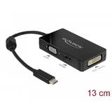 Adaptor DELOCK 63925, USB Type-C Tata > VGA / HDMI / DVI Mama