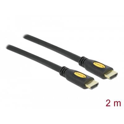 DELOCK High Speed HDMI with Ethernet - HDMI-A male > HDMI-A male 4K 2.0 m