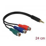 62499, Cable 3 x RCA female > Stereo plug 3.5 mm 4 pin