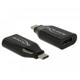 Adaptor DELOCK 62978, tata USB Type-C > conector mama HDMI (Mod alternativ DP) 4K la 60 Hz