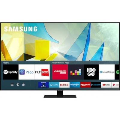 Televizor Samsung Smart TV QLED 50Q80TA Seria Q80T 127cm gri 4K UHD HDR