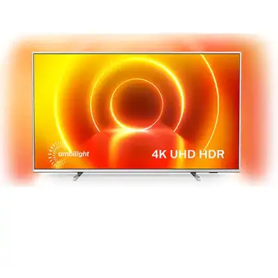 Televizor Philips LED Smart TV 50PUS7855/12 Seria PUS7855/12 126cm argintiu 4K UHD HDR Ambilight cu 3 laturi