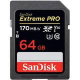 Extreme PRO SDXC 64GB R/W 170/90 MB/s C10, U3, V30