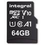 Card de Memorie Integral 64GB MICRO SDXC 100V10, Read 100MB/s U1 V10 + ADAPTER
