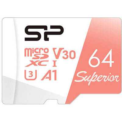 Card de Memorie SILICON-POWER Superior Micro SDXC 64GB UHS-I A3 V30