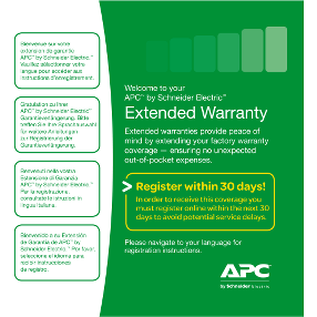 APC Extensie garantie E 36 luni pentru produs nou