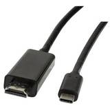 USB Male tip C - HDMI Male, 1.8m, negru, 4K 60Hz
